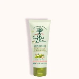 Le Petit Olivier Gommage Visage au Poudre Naturelle de Noyaux d’Olive  75ml