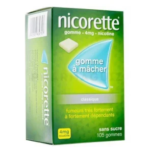 Nicorette Menthe Glaciale Gomme à mâcher 4mg – 30 Gommes