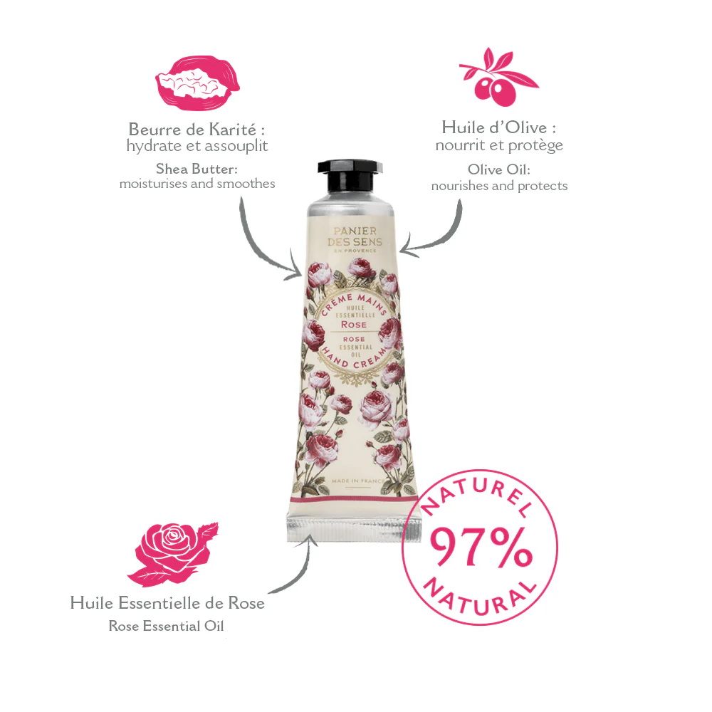 Crème pour les mains - Rose Envoûtante 30ml – Image 3
