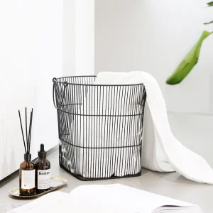 Panier à Linge Design Carré en Métal Captio