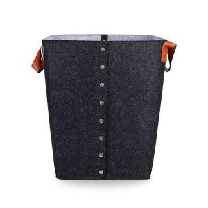 Panier à Linge Design Contemporain Rangement en Feutre