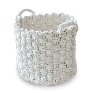 Panier à Linge Design en Tricot
